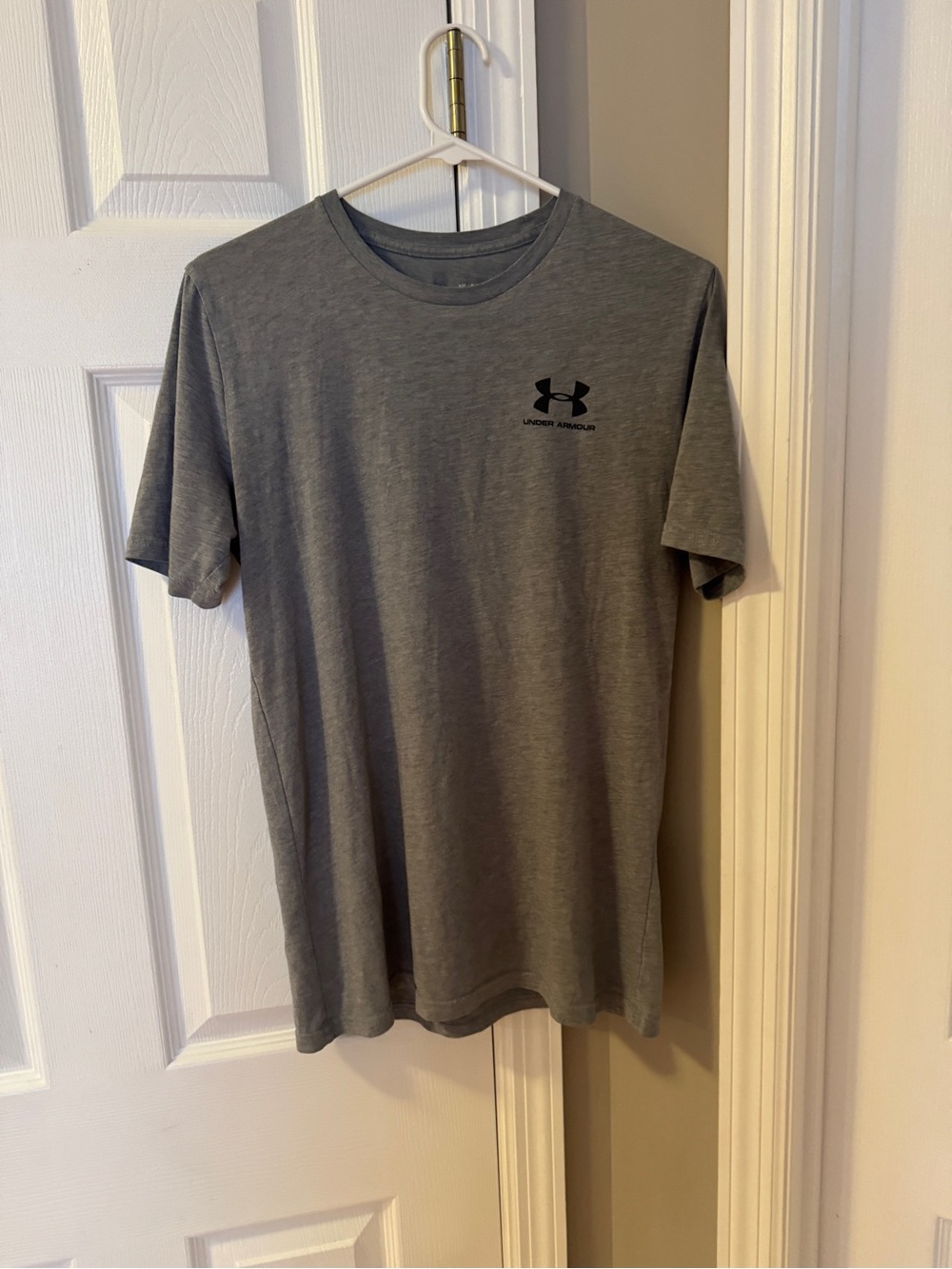 Under Armour Gray Short Sleeve Performance Tee with Logo